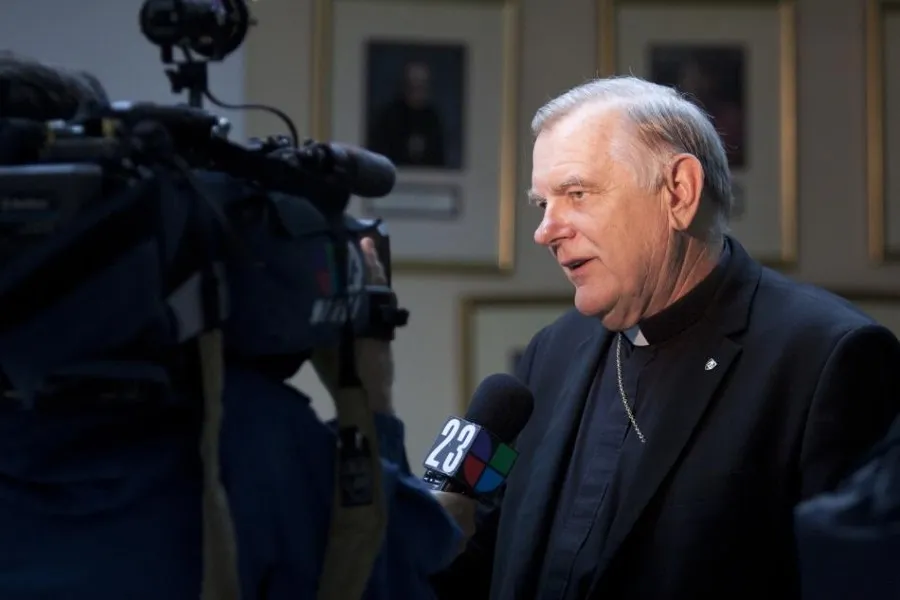 Archbishop Thomas Wenski speaks to the media after a press conference, Oct. 19, 2012.?w=200&h=150